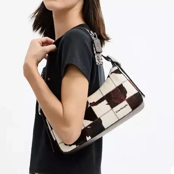 Coachtopia Alter/Ego Shoulder Bag In Upcrafted Haircalf Cow Print New - Picture 16 of 16